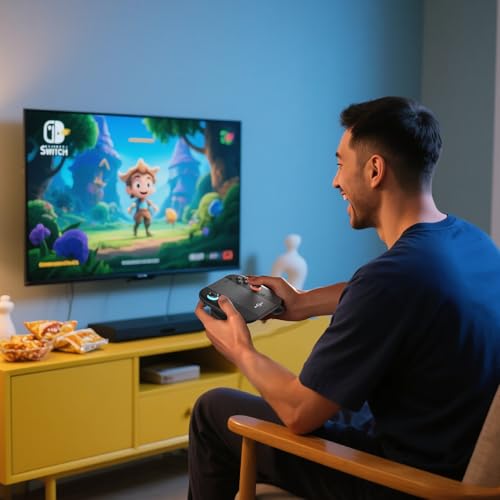 Switch 2 Joycon Charging Grip, Super Magnetic Charger Handle for Nintendo Switch 2 Joycons, Ergonomic Controller Grip for Playing While Charging, Switch 2 Accessories Black (USB Charging Black)