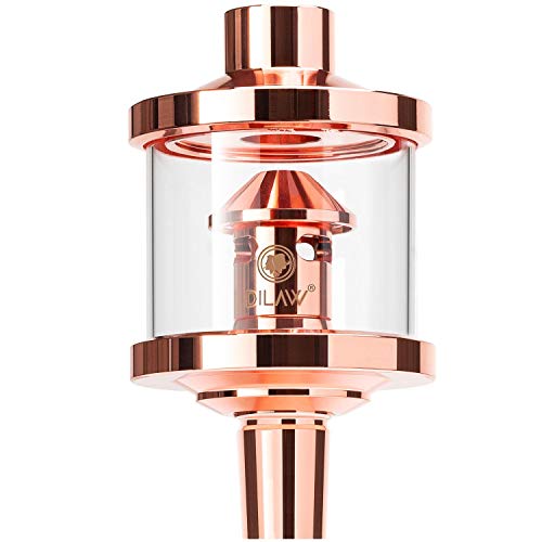 DILAW® Shisha DX1 Glas Molassefänger Edelstahl Wasserpfeife, Vorkühler-Aufsatz für(Schliff 18/8) Zubehör Farbe Rosé Gold – Bild 3