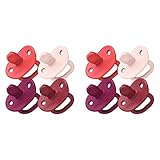 Boon JEWL Biometric Stage 1 Orthodontic Pacifier — 0+ Months — Pink — Silicone Baby Pacifier...
