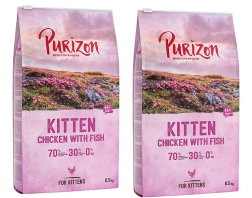 Purizon GroßhandelPL Kitten Huhn & Fisch Katzen Trockenfutter 2 x 6,5kg