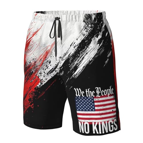 Board Shorts No Kings in America Mens Swim Trunks Quick Dry Swim Shorts Beach Short Summer Swimwear with Pockets4