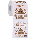 Funny & Unique Retirement Gifts for Women Men - Retirement Toilet Roll Paper - Perfect Retired Gift Ideas, Retirement Party Decorations Supplies for Him Her Male Female Friends Coworker Guy Family