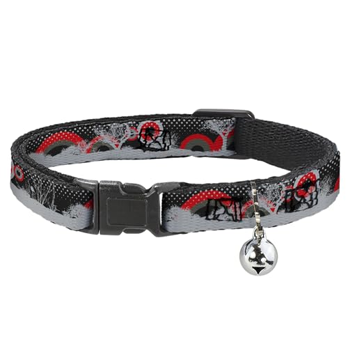 Collar para gato mediano de 20-30 cm ajustable con cierre breakaway verde 2