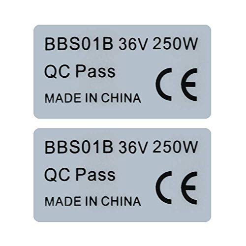 Junstar-EU Adhesivo de Motor Central BBS01B 36V 250W 2 Piezas