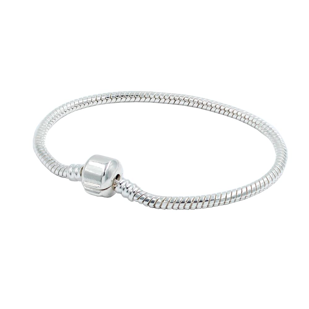 PassoPulsera serpiente para charms en plata de 19cm. Serpento es una pulsera de mujer para personalizarla con tus charms preferidos con las medidas habituales