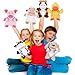 Liliful 6 Pieces Animal Hand Puppets Kids Hand Puppets with Working Mouth Animal Toddler Plush Toy for Show Theater Birthday Easter Basket Stuffers (Farm,9.84 inches/ 25 cm)
