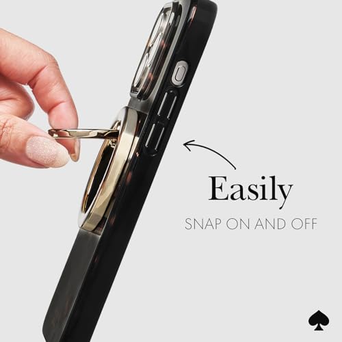 kate spade new york Magnetic Phone Ring Grip with Stand - Tortoiseshell - image 4
