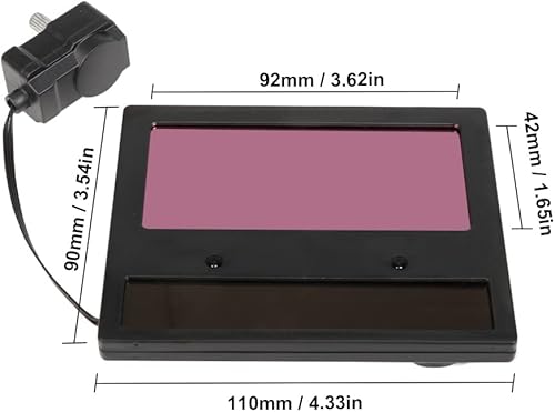 Miniatura 3 de Panel de lentes para casco de soldadura, funciona con energía solar, filtro de automatización, lentes de oscurecimiento automático