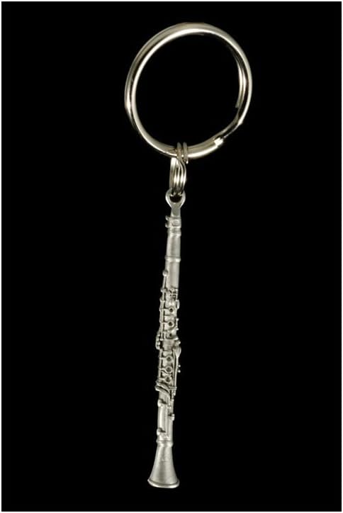 Chesbro Music Clarinet Keychain, Pewter, Harmony Jewelry
