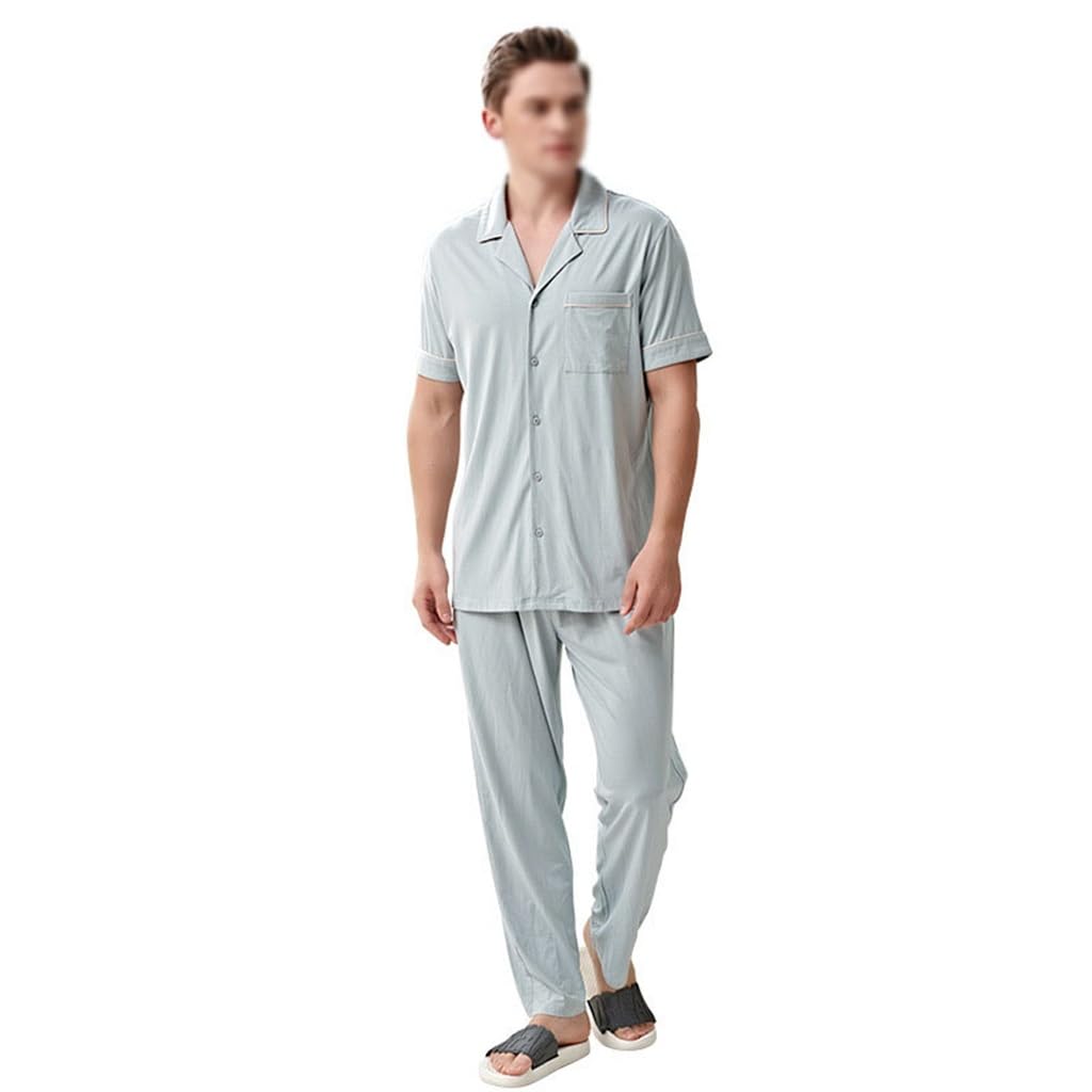 Pyjama homme manches courtes idéal pour des soirées cocooning printanières