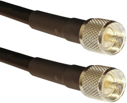 Times Microwave LMR-400 PL259 Coax Ham or CB Radio Jumper Antenna Coaxial UHF VHF HF Coax Cable Jumper RF Transmission Line PL-259 Connectors - Made in USA - (6 ft Patch Cable)