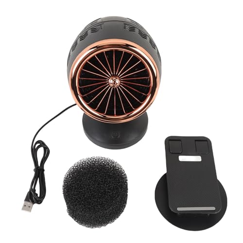Campana Extractora Portátil, Ventilador de Cocina Compacto, Base de Aleación Desmontable, 3 Velocidades, Baja Ruido - Filtro de Enfriamiento, Aire Limpio, Ideal para Cocinas