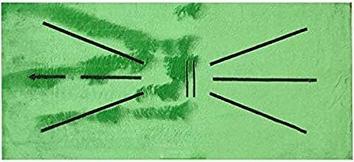 ZPOKA Golf Training Mat, Mini Golf Practice Training Aid Rug for Swing Detection Batting, Game and Gift for Home/Office/Outdoor (12″ X 24″)