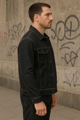 Image of FUNDAY FASHION Regular Wear Full Sleeves Men's Denim Jacket