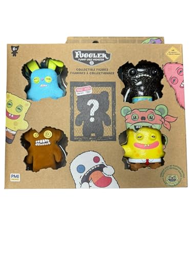 Fuggler Figuras coleccionables de la serie 2, paquete de 5, figuras de 2.5 pulgadas, 5 figuras aleatorias por paquete