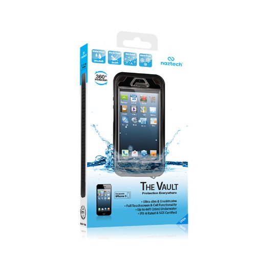 Naztech 12488 Vault Iphone 5/5S Waterproof Protective Phone Case - Black #TOP5