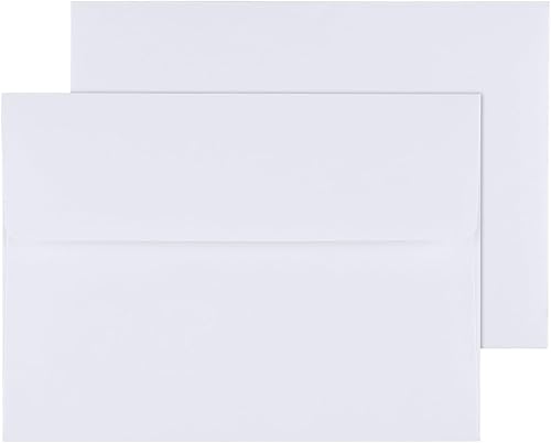 Granhoolm Paquete de 100 sobres de 4 x 6, sobres de invitación A6 de 6.5 x 4.75 para tarjetas de 4 x 6, despegar y presionar, ideal para