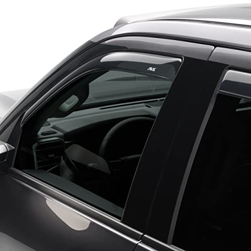 Auto Ventshade [Avs] In-Channel Ventvisor | 2007-2013 Chevy Silverado 1500/Avalanche/Gmc Sierra 1500/07-14 Silverado/Sierra 2500Hd-3500Hd Crew/07-14 Yukonxl - Smoke, 4 Pc. | 194515 #TOP5