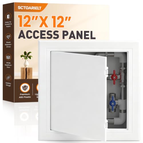 12 x 12 Inch Access Panel for Drywall and Ceiling, ABS Plumbing Access Door