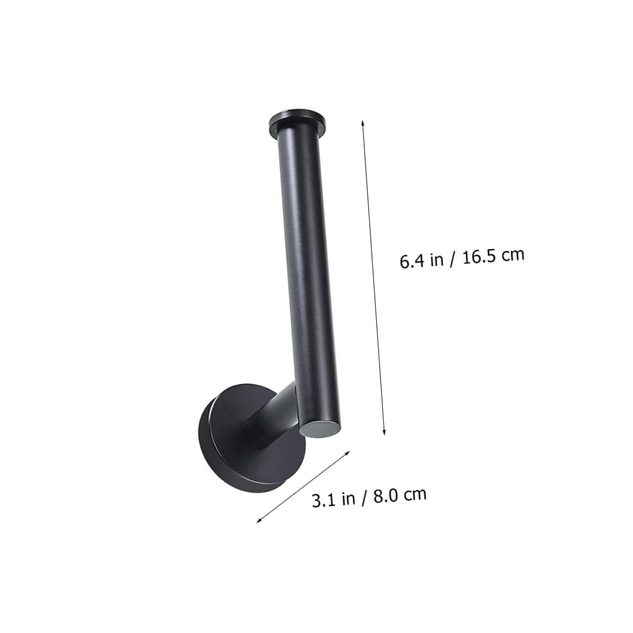 3 Piezas de Aro para Toallas de Baño en Acero Inoxidable Negro