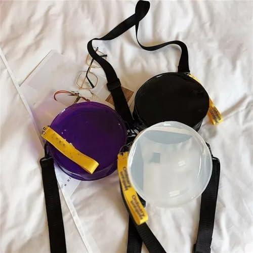 Clear Purses for Women Stadium Crossbody Wallet Beach Shoulder Crossbody Bag Round Bag Large Capacity Suitable for Travel4