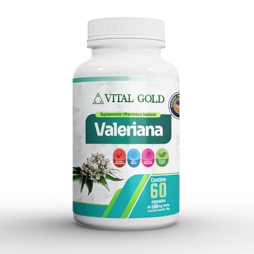 VALERIANA - 500mg (60 Cáspsulas) VITAL GOLD + (1)