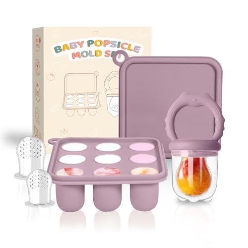 Silikon-Futterspender für Baby-Fruchtfutter, Schnuller und Muttermilch, Eis am Stiel, Gefrierschrank, Aufbewahrungsbehälter für Babynahrung, Eiswürfel für Babyzahnen und Selbstfütterung (Cat Purple) Silikon-Futterspender für Baby-Fruchtfutter, Schnuller und Muttermilch, Eis am Stiel, Gefrierschrank, Aufbewahrungsbehälter für Babynahrung, Eiswürfel für Babyzahnen und Selbstfütterung (Cat Purple)