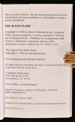The black flame 0964832003 Book Cover