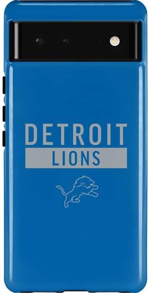 Skinit Pro Phone Case Compatible with Google Pixel 6 - Officially Licensed NFL Detroit Lions Distressed Design