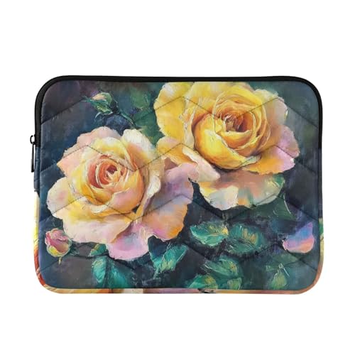 Funda para laptop 13 pulgadas con diseño floral miniatura 1