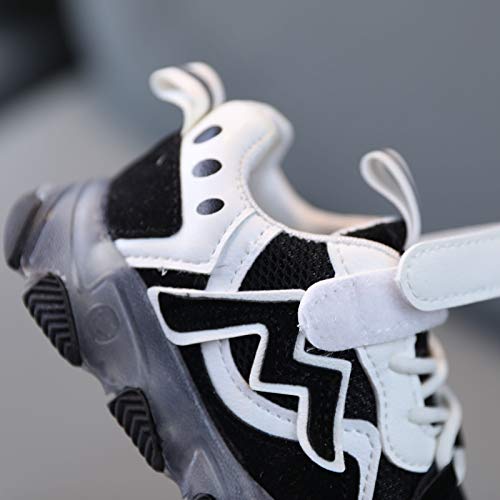 Shoes for Boys Toddler Boys Girls Led Light Sneakers Mesh Breathable Lace Up Sports Shoes 1-6 Years4