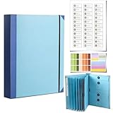 The Life Book Document Organizer - Binder for Important Documents, The Folio in Case I Die Binder, Family Emergency Planner, End of Lifeorganizer Paper File Folio Organizer with Labels(Blue)