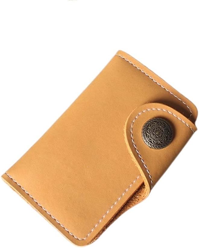 Key Holder Wallet Card 2-in-1 Mini Unisex Key Case Wallet(Black)