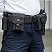 LIQWEI 6 Pack Nylon Belt Keepers for Duty Belt, Double Snaps Police Belts, Black Belting Accessories with Double Snaps (Fits 2