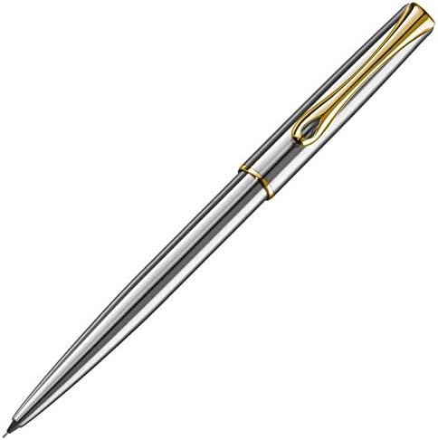 Diplomat Traveller 0.5mm Lead Stainless Steel Mechanical Pencil with Gold Trim