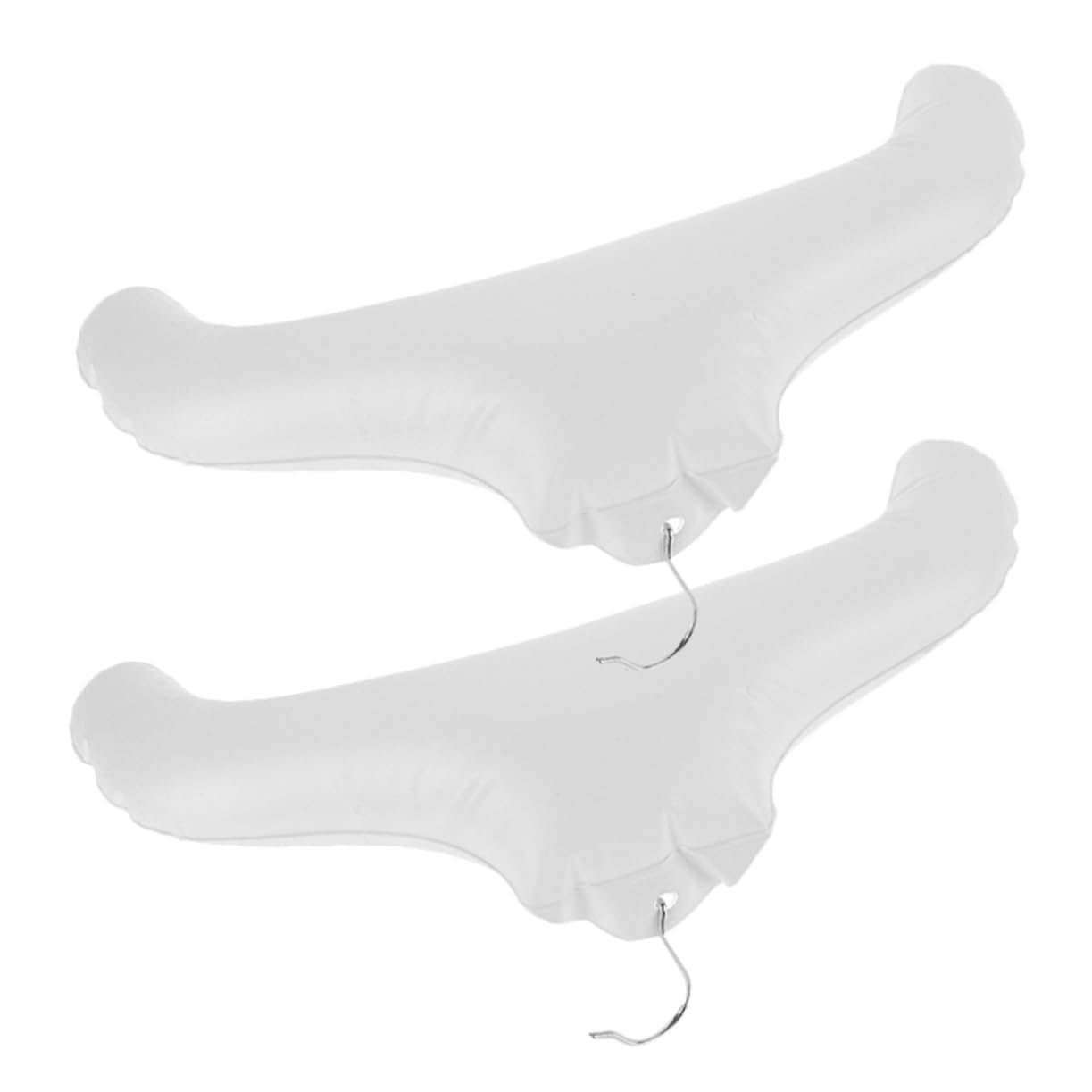 PRETYZOOM 10 Pezzi Gruccia Gonfiabile Grucce Per Maglioni Grucce Gonfiabili Stendibiancheria Appendiabiti Da Viaggio Da Viaggio Per Crociera Per Camicie Pvc Silver