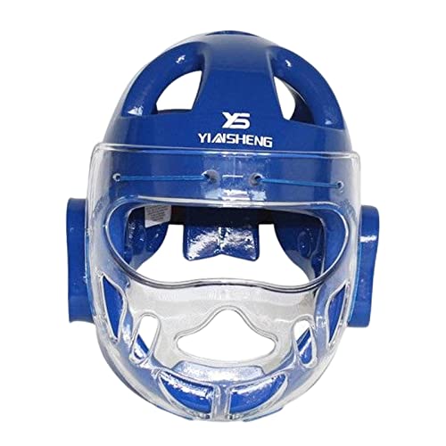 【Applicabile】: Copricapo integrale per boxe adatto per taekwondo, combattimento, karate, , arti marziali, muay altri sport, offre un'ottima protezione della testa e migliora le prestazioni di allenamento.