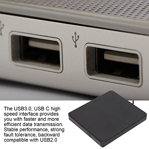 Graveur de Lecteur de CD/DVD ROM Externe USB C Solution PC Sans Lecteur - 4