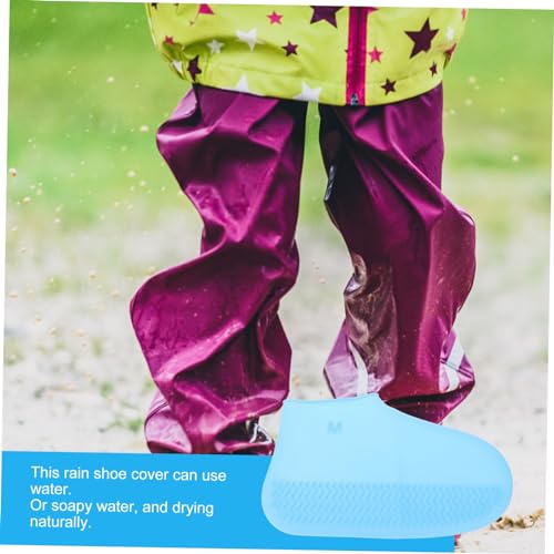 Protector de calzado impermeable de silicona para uso al aire libre, fundas para zapatos para hombre y mujer, fáciles de limpiar miniatura 7