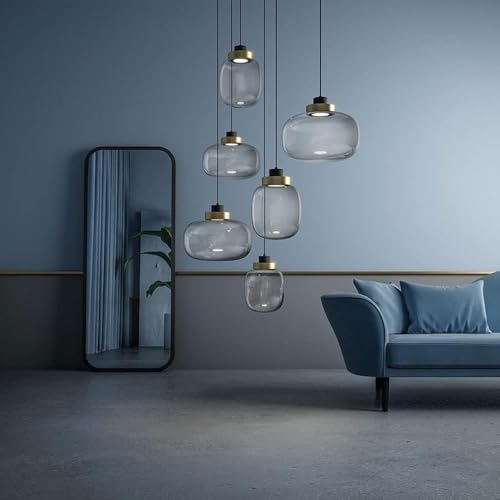 Candelabros modernos de vidrio translúcido de alta gama y diseño 3