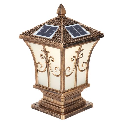 Lampe de pilier extérieure super lumineuse étanche IP65 en métal durable