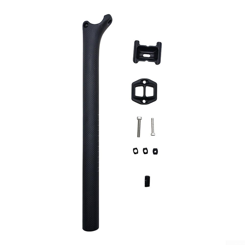 Tija de sillín ligera de fibra de carbono de 180 g, compatible con bicicletas de montaña y carretera 27 2/30 8/31 6 mm, tamaños 350/400 mm de longitud