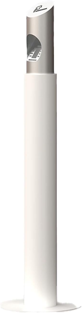 Standing Ashtray, Stainless Steel Cigarette Butt Collector, Commercial Ashtray, Suitable For Gardens, Hotels, And Restaurantsand Other Public Places(White)