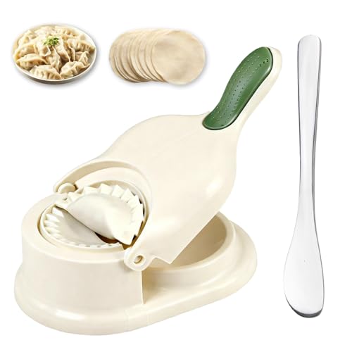 2 in 1 Dumpling Maker and Gyoza Shaper DIY Dumplings Skin Maker and Mouth Bag Shaper for Dumpling Multifunctional Kitchen Tool for Homemade Dumplings