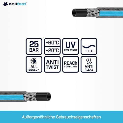 Gartenschlauch 50m Cellfast SMART 3-lagig mit verstärktem Gewebe