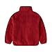 Anjikang Girls Winter Coats Kids' Soft Fuzzy Zip Up Sweatshirt Warm Fleece Hoodless Pullover Tops Cute Cozy Fashion Sherpa Jackets with Pockets
