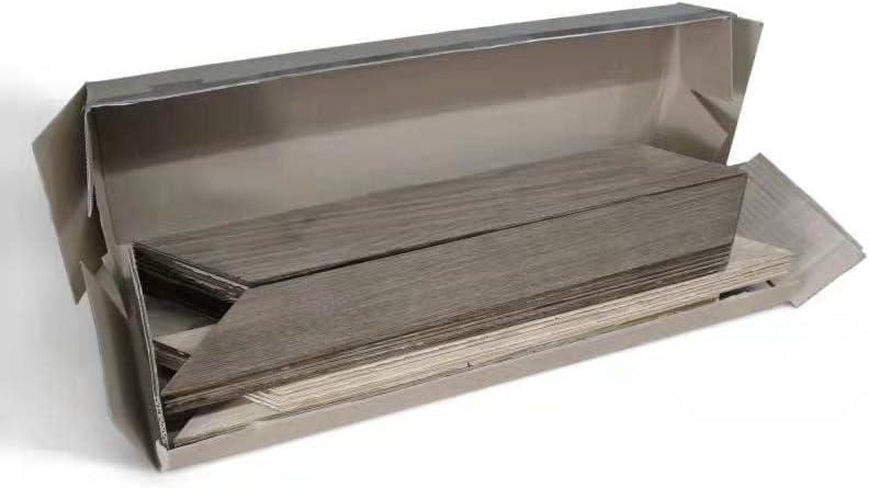 Miniatura 7 de Kingsman Panel de pared de madera recuperada de colores mixtos para despegar y pegar en diseño de espina de pescado (gris mezclado)