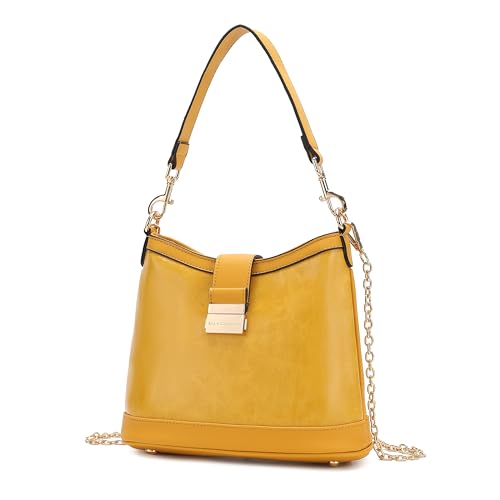 Image of MKF Collection Shoulder Bag for Women, Vegan Leather Hobo Handbag Top-Handle Purse