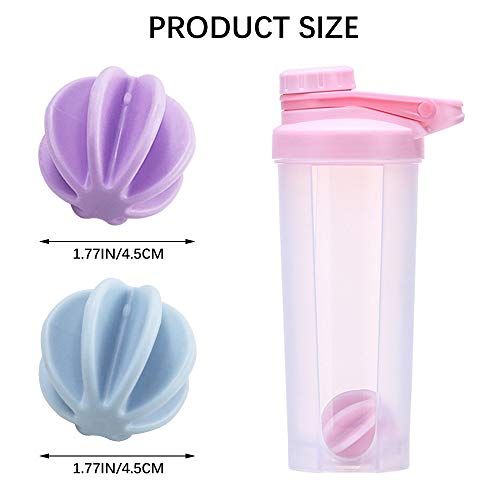 7 STKS Milkshake Protein Shaker Balls, PUDSIRN Plastic Mengen Mengen Ball Bottle Mixers, Kleurrijke Whisk Shaker Balls… - Image 3