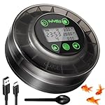 Automatic Fish Feeder for Aquarium - Auto Fish Food Dispenser for Turtle Tank with USB Cable & LCD Display, Timer for Vacation Weekend Holiday, with Feeder Spoon
